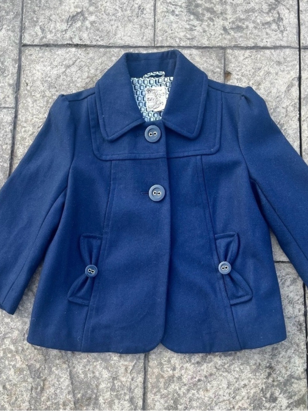TULLE Navy Peacoat Jacket